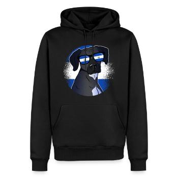 El Salvador - Männer Premium Bio Hoodie - Schwarz - Vorne - Nico (187cm)