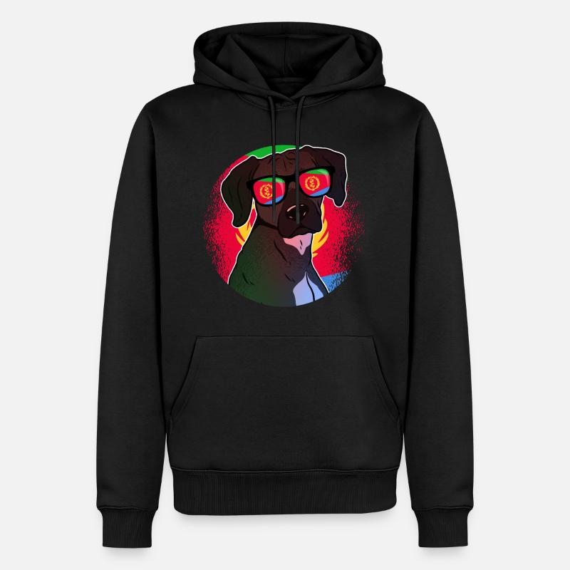 Erythrée - Sweat à capuche Premium bio Homme - noir