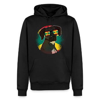 Grenade - Sweat à capuche Premium bio Homme - noir - Devant - Nico (187cm)
