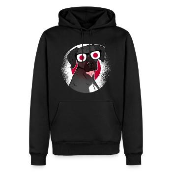 Japon - Sweat à capuche Premium bio Homme - noir - Devant - Nico (187cm)