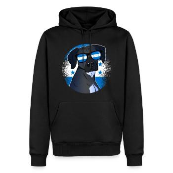 Honduras - Men’s Premium Organic Hoodie - black - Front - Nico (187cm)
