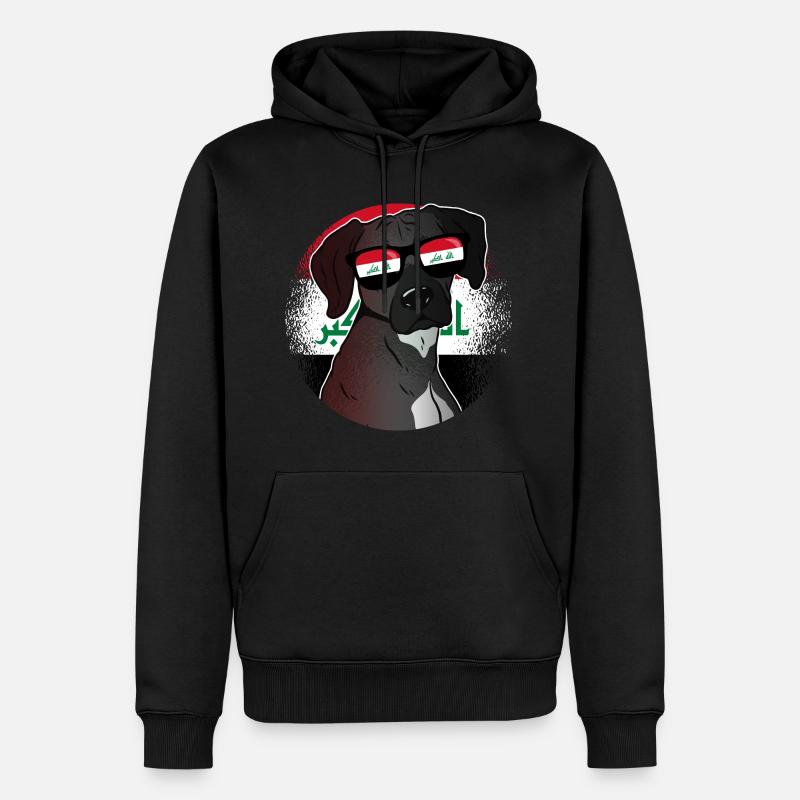 Irak - Männer Premium Bio Hoodie - Schwarz
