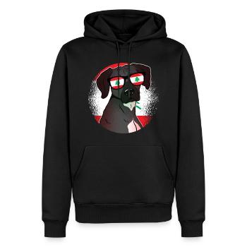 Libanon - Männer Premium Bio Hoodie - Schwarz - Vorne - Nico (187cm)