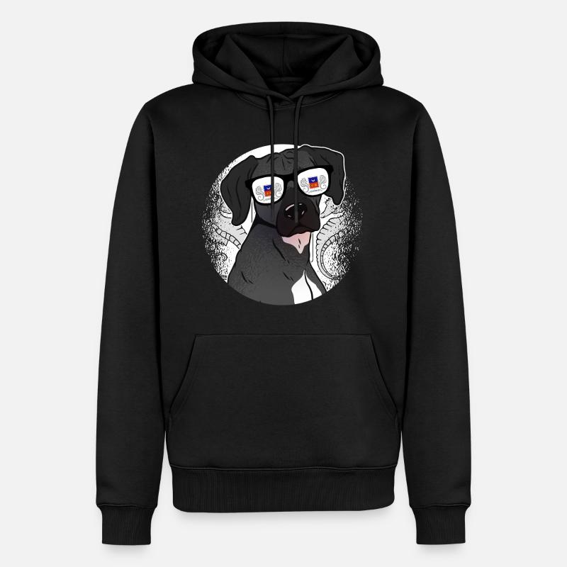 Mayotte - Männer Premium Bio Hoodie - Schwarz