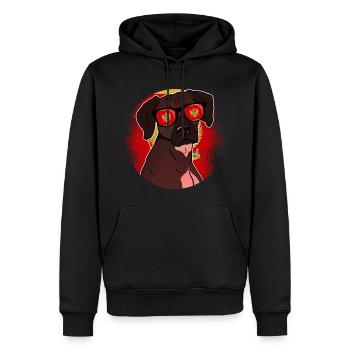Montenegro - Männer Premium Bio Hoodie - Schwarz - Vorne - Nico (187cm)