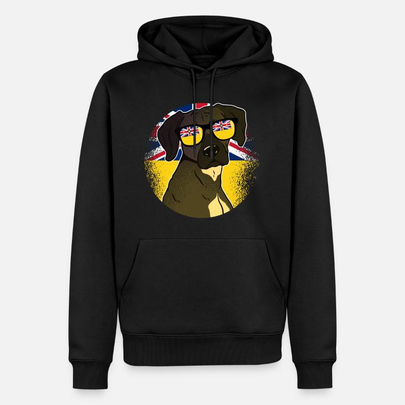 Niue - Sweat à capuche Premium bio Homme - noir