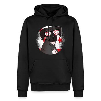 Nordzypern - Männer Premium Bio Hoodie - Schwarz - Vorne - Nico (187cm)