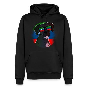 Ogaden - Sweat à capuche Premium bio Homme - noir - Devant - Nico (187cm)