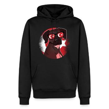 Empire ottoman - Sweat à capuche Premium bio Homme - noir - Devant - Nico (187cm)