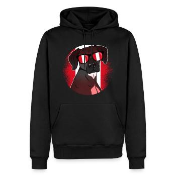 Peru - Men’s Premium Organic Hoodie - black - Front - Nico (187cm)
