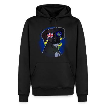 Pitcairninseln - Männer Premium Bio Hoodie - Schwarz - Vorne - Nico (187cm)