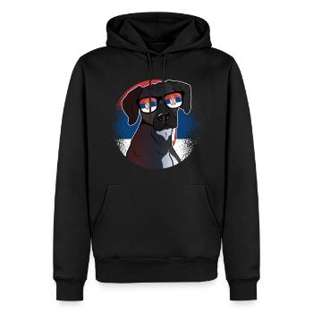 Serbien - Männer Premium Bio Hoodie - Schwarz - Vorne - Nico (187cm)