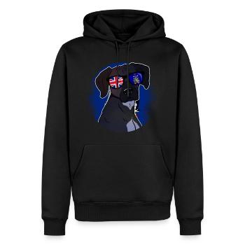 Géorgie du Sud et les îles Sandwich du Sud - Sweat à capuche Premium bio Homme - noir - Devant - Nico (187cm)