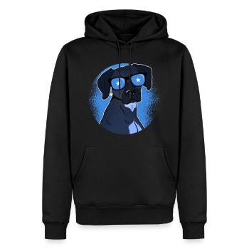 Somalia - Männer Premium Bio Hoodie - Schwarz - Vorne - Nico (187cm)