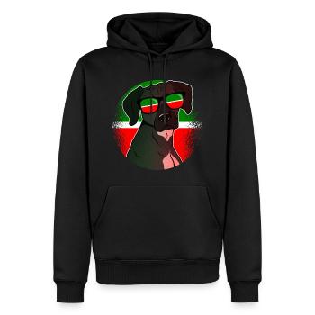 Tatarstan - Männer Premium Bio Hoodie - Schwarz - Vorne - Nico (187cm)