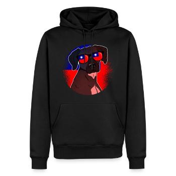 Taiwan - Männer Premium Bio Hoodie - Schwarz - Vorne - Nico (187cm)