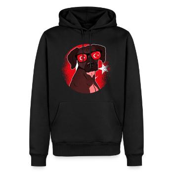 Türkei - Männer Premium Bio Hoodie - Schwarz - Vorne - Nico (187cm)