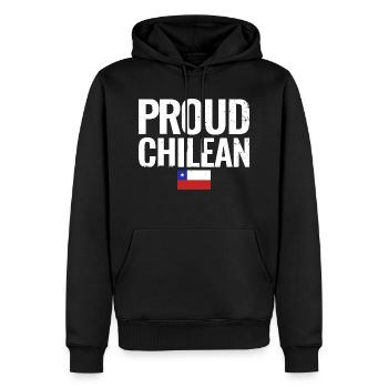 Proud Chilean Chile Flagge - Männer Premium Bio Hoodie - Schwarz - Vorne - Nico (187cm)