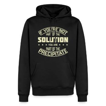 Wenn Sie nicht Teil des Lösungschemie-Wortspiels sind - Männer Premium Bio Hoodie - Schwarz - Vorne - Nico (187cm)