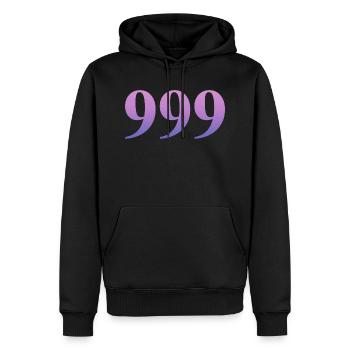 Angel Numbers |999|. - Men’s Premium Organic Hoodie - black - Front - Nico (187cm)