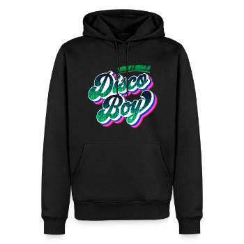 Disco Boy | Party Feiern Partyshirt - Männer Premium Bio Hoodie - Schwarz - Vorne - Nico (187cm)