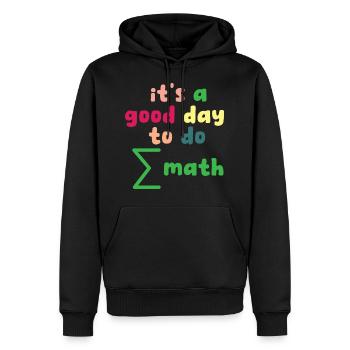 Math Teacher it's a good day to do math - Männer Premium Bio Hoodie - Schwarz - Vorne - Nico (187cm)