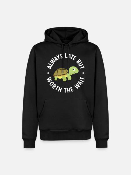 Schildkröten - Männer Premium Bio Hoodie - Schwarz