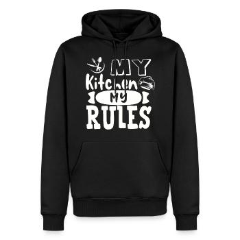 Chef Chef Chefs Kitchen Funny saying - Men’s Premium Organic Hoodie - black - Front - Nico (187cm)