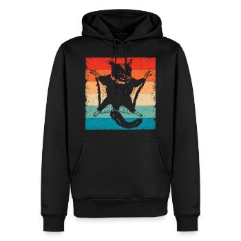 Rétro Vintage Sugar Glider Propriétaire Sugar Gliders - Sweat à capuche Premium bio Homme - noir - Devant - Nico (187cm)