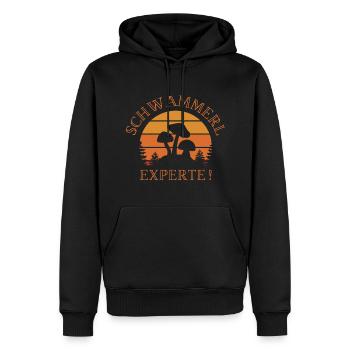 Pilze suchen Schwammerl Experte Geschenkidee - Männer Premium Bio Hoodie - Schwarz - Vorne - Nico (187cm)