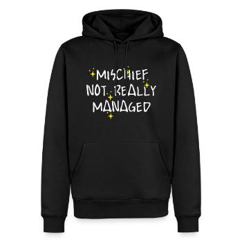 Unfug nicht wirklich geschafft lustig sarkastisch - Männer Premium Bio Hoodie - Schwarz - Vorne - Nico (187cm)