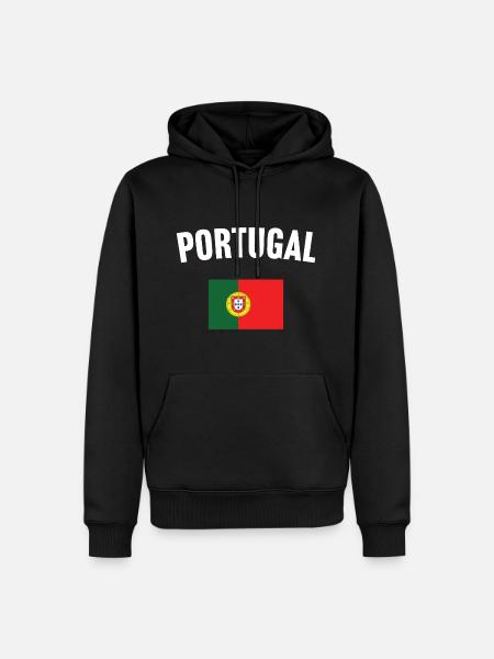 Portugal Flag - Men’s Premium Organic Hoodie - black