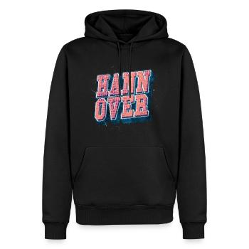 Hanovre Allemagne City Font Vintage Rétro - Sweat à capuche Premium bio Homme - noir - Devant - Nico (187cm)