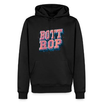 Bottrop Germany City Font Vintage Retro - Men’s Premium Organic Hoodie - black - Front - Nico (187cm)
