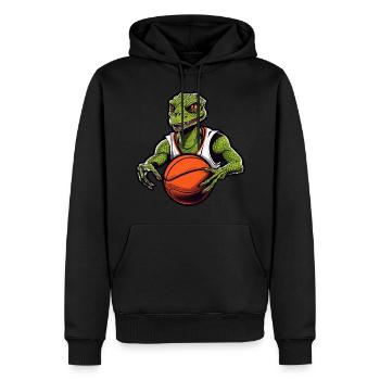 Lizards Basketball - Men’s Premium Organic Hoodie - black - Front - Nico (187cm)