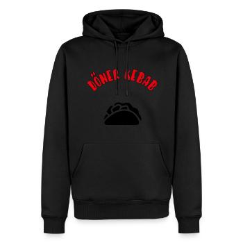 Döner - Männer Premium Bio Hoodie - Schwarz - Vorne - Nico (187cm)