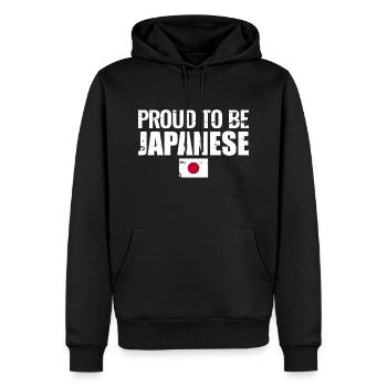 Fier d’être Japonais Japon Japonisch Japonais - Sweat à capuche Premium bio Homme - noir - Devant - Nico (187cm)