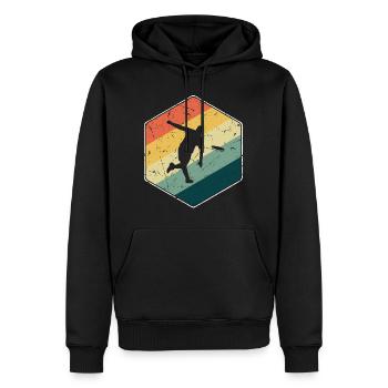Discgolf Spieler Disc Golf Discgolfer - Männer Premium Bio Hoodie - Schwarz - Vorne - Nico (187cm)