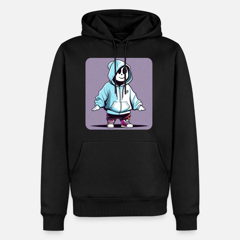 Fantôme cool en sweat à capuche - Sweat à capuche Premium bio Homme - noir