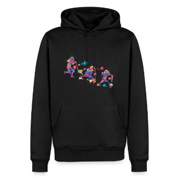 Scooter colorful - Männer Premium Bio Hoodie - Schwarz - Vorne - Nico (187cm)