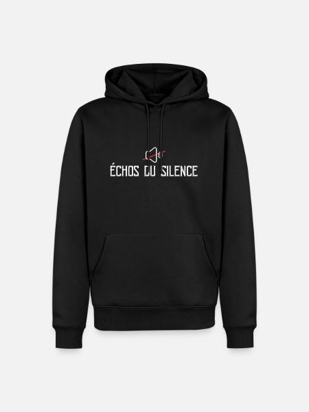 Échos Du Silence - Sweat à capuche Premium bio Homme - noir