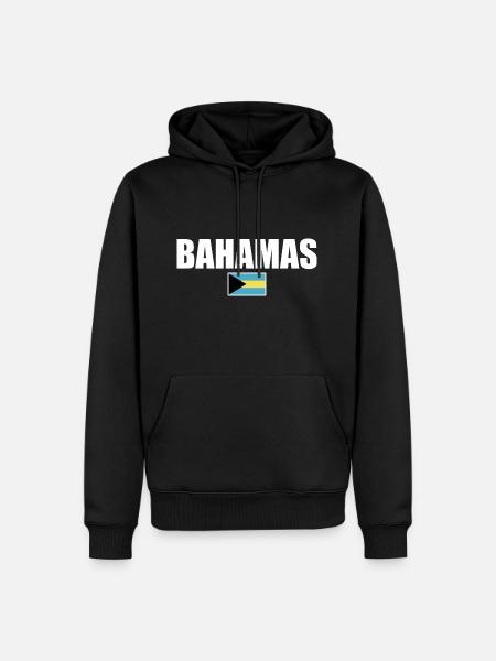 Bahama's Love Bahama's Vlag - Mannen Premium Bio hoodie - zwart
