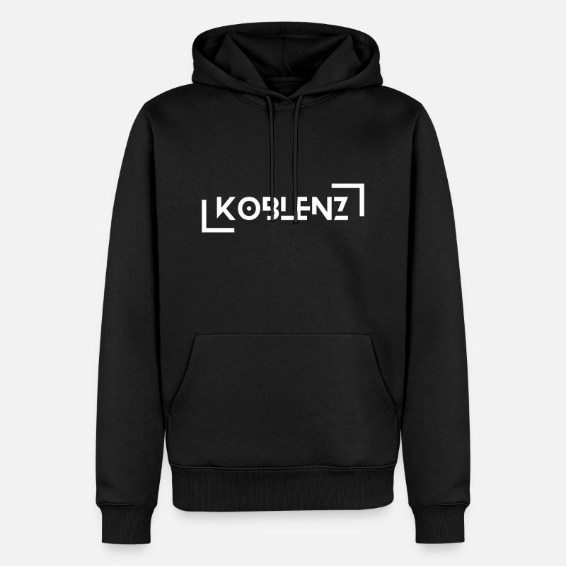 Coblence - Sweat à capuche Premium bio Homme - noir
