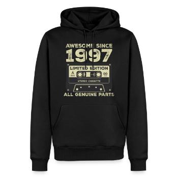 1997 Geburtstag geboren im Jahr 1997 Vintage Retro - Männer Premium Bio Hoodie - Schwarz - Vorne - Nico (187cm)