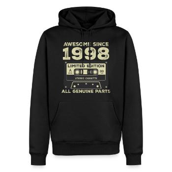 1998 Geburtstag geboren im Jahr 1998 Vintage Retro - Männer Premium Bio Hoodie - Schwarz - Vorne - Nico (187cm)