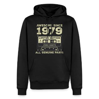 1979 Geburtstag geboren im Jahr 1979 Vintage Retro - Männer Premium Bio Hoodie - Schwarz - Vorne - Nico (187cm)