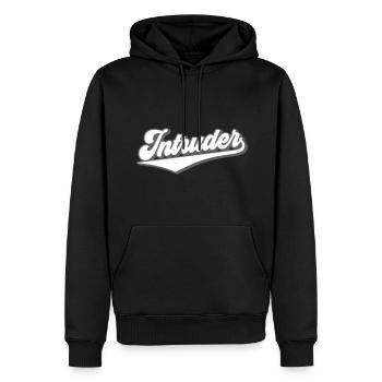 Intrus | Intrus | Couleurs changeantes - Sweat à capuche Premium bio Homme - noir - Devant - Nico (187cm)