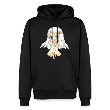 MOSBIES cadeau astrologique Vierge signe astrologique - Sweat à capuche Premium bio Homme - noir - Devant - Nico (187cm)