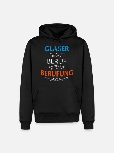 Glaser Beruf - Männer Premium Bio Hoodie - Schwarz