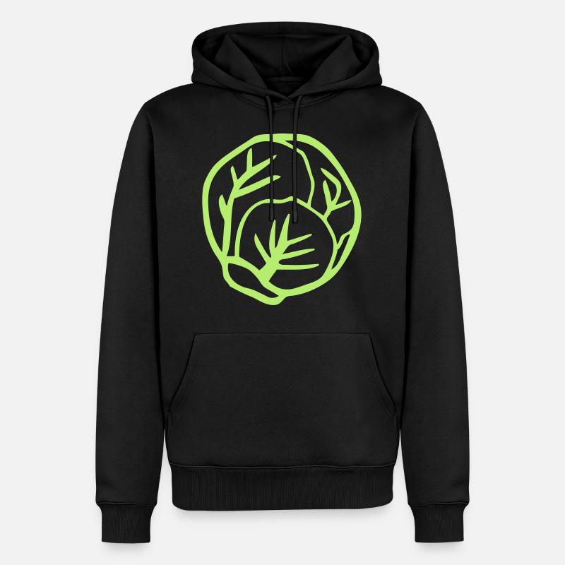 rosenkohl - Männer Premium Bio Hoodie - Schwarz